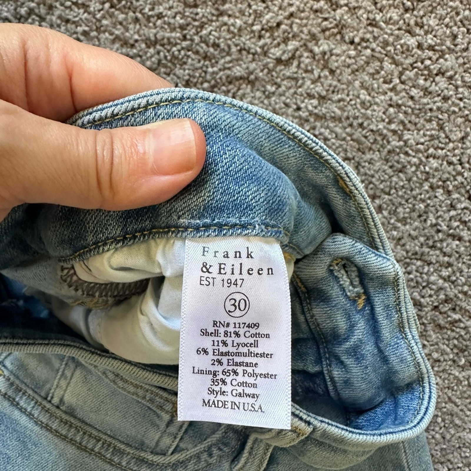 Nwot: Frank & Eileen Galway Jeans — image 4 of 8